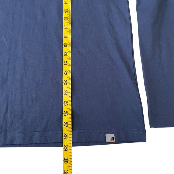 Duluth Trading 40 Grit T-Shirt Mens Size Medium Blue Long Sleeve Cotton Pocket T - Picture 4 of 5